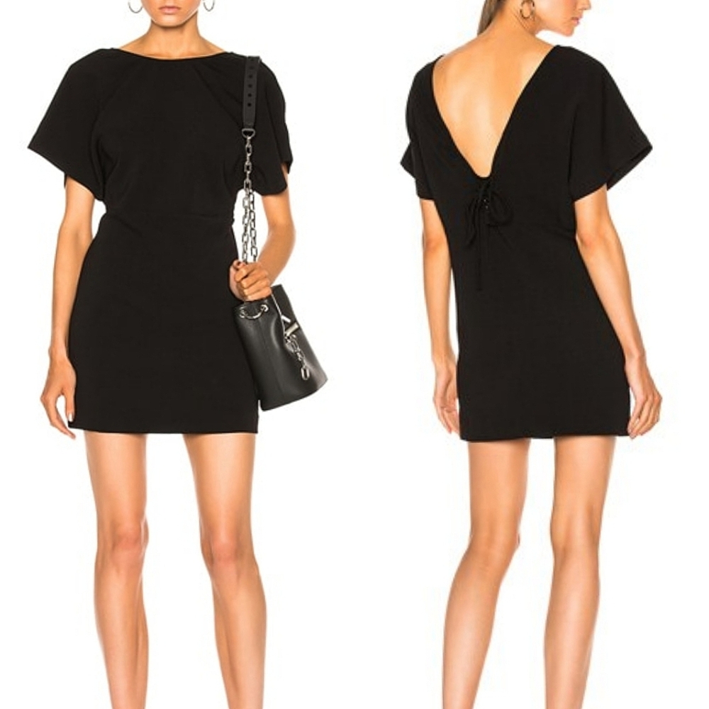 IRO Black Mini Dress with Open Back